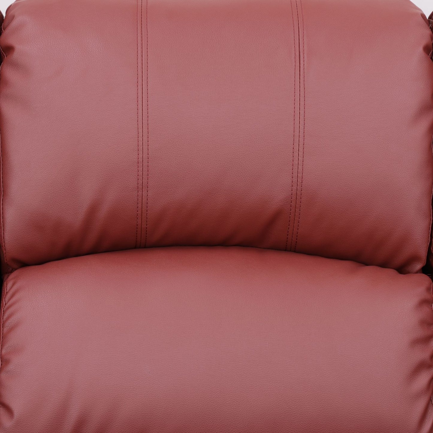 3 - Piece Red Faux Leather Living Room Set